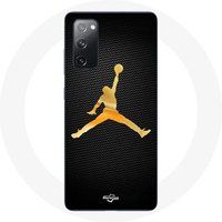 Maniacase Hoesje voor Samsung Galaxy S20 FE Air Michael Jordan Logo Geel