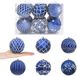 vidaXL Kerstbalset XL Blauw en Wit
