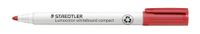 STAEDTLER 341-2 Lumoclor Whiteboardmarker compact ronde punt, ongeveer 1-2 mm, 10 stuks in kartonnen etui, rood