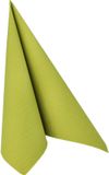 Papstar Royal Collection 1/4 Fold 40 cm x 40 cm Olive Green Napkins - 50 Pack