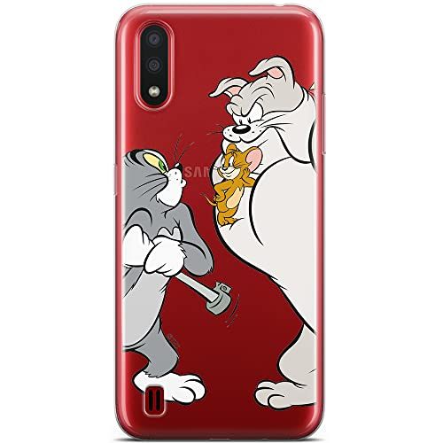 ERT GROUP mobiel telefoonhoesje voor Samsung A01 origineel en officieel erkend Tom and Jerry patroon 001 optimaal aangepast aan de vorm van de mobiele telefoon, gedeeltelijk bedrukt