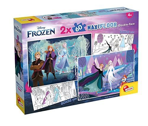 Lisciani 97906 Disney puzzel MAXIFLOOR DF 2 x 60 Frozen