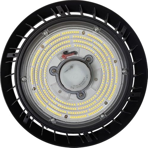 Berger & Schröter UFO High Bay Light Hallspot, 100 W, energie-efficiëntieklasse D, 12000 lumen, 6000 K wit licht, IP66, bewegingssensor