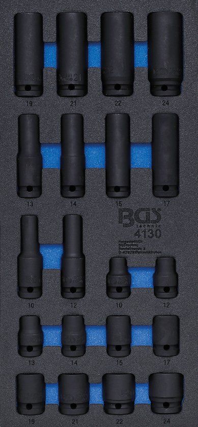 BGS Kracht dopsleutelset zeskant 20 delig - 10-24 mm