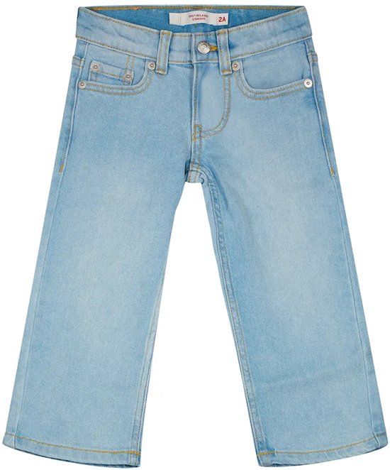 Levi's® Kids 555 Relaxed Straight Jeans Broek Blauw Jongen Katoen Regular Fit Effen Ace High