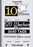 Notizbuch Bookmundo Notizbuch für Jungen 10 Jahre-Geburtstagsgeschenk für 10 jährige Jungen
