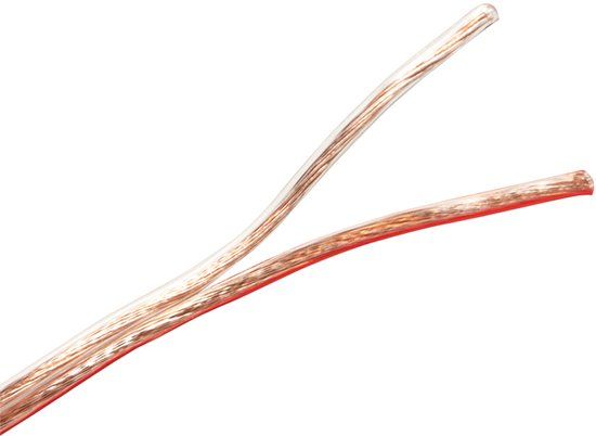 Logilink CA1083 luidspreker 2x2.5 mm² kabel 10 m Transparant