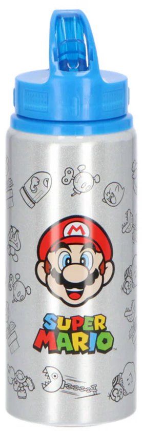 4KidsOnly Super Mario Aluminium Drinkfles, 710ml.