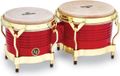 LP Latin Percussion M201-RW Matador Wood Bongos (Red/Gold)