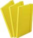 Merkloos Notitieboekje - 3x - met elastiek - A5 - geel - 100 paginas