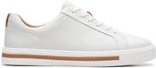 Clarks Un Maui Lace Dames Sneakers - Wit Leer - Maat 42