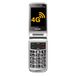 Beafon SL645 LTE 4G Silverline mobiele telefoon voor senioren met SOS-noodoproepknop, klaptelefoon, XXL binnendisplay 2,8 inch (7,11 cm) / XXL kleurenscherm van 4,49 cm, camera 3,0 MP, zilver