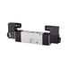 Riegler 5/3-wegventiel, elektropneum., »4 V«, midden geventileerd, G 1/2, 24 V DC, werkdruk 1,5-8 bar, temp. -20 °C tot 70 °C, 1600 l/min.