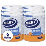 Nicky Miluses Extra sterk keukenpapier, 6 rollen