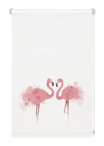 Gardinia Rolgordijn Isabella - Flamingo - 120 x 150 cm