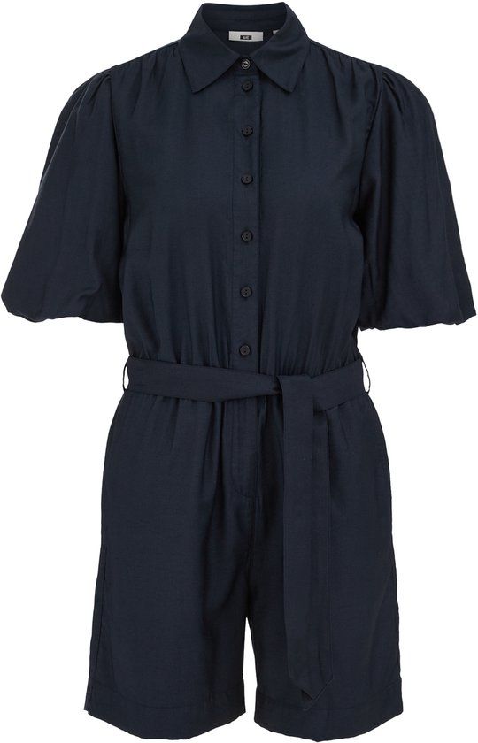 WE Fashion Dames playsuit met ballonmouwen
