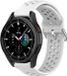Strap-it Samsung Galaxy Watch 4 Classic 42mm siliconen bandje met gaatjes - wit