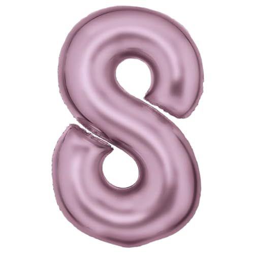 Groot Javoli Nummer Lustre Pastel Roze Folie Ballon 86 cm