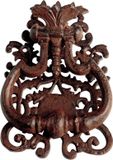 Esschert Design Deurklopper Klassiek - Metaal - Roestbruin - 19 cm
