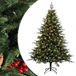 vidaXL - Kunstmatige - Hinged - Kerstboom - 150 cm - 150 LED's - Warmwit