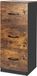 Merkloos Archiefkast - 40x103x40 cm - zwart-bruin