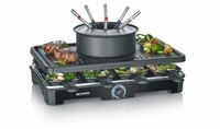 Severin RG 2347 - Gourmet/Fondue combinatie - 8 personen - Zwart