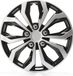 Cartrend 75567 Daytona wieldoppen set van 4 zwart/zilver 14 inch