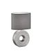 Fischer & Honsel Tafellamp Eye zilverkleurig mat antraciet chintz binnen wit
