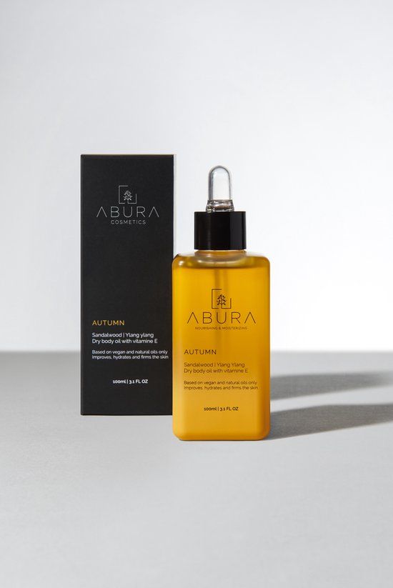Abura cosmetics Autumn Droge Geurende Huid Olie - Sandalwood & Bergamot - 100ml