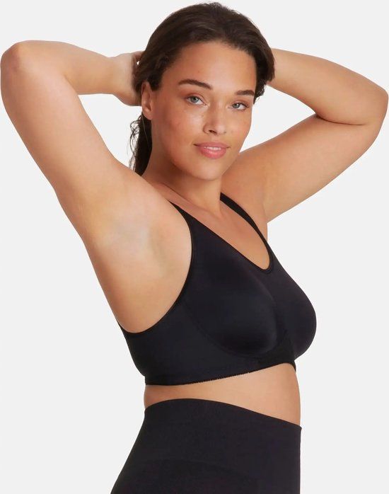 Dorina Flex Naadloze Sport BH - Zwart - 75C