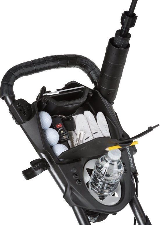 Bagboy Compact 3 Golftrolley - Mat Zwart/Rood