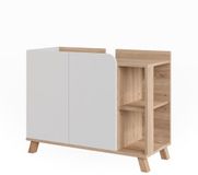 Vicco Karen Wastafelonderkast – 80 x 65 cm met 2 deuren Sonoma/Wit