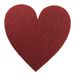 Petra's knutsel-News A-HEF2607-28 20 x hart symmetrisch, 70 mm, vilt/rood