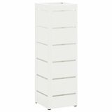 VidaXL Paraplustandaard Metaal Wit 15,5 x 15,5 x 49 cm