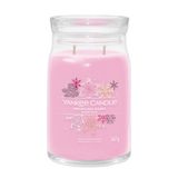 Yankee Candle Bougie Cylindrique Parfumée Snowflake Kisses - Autonomie 90 Heures