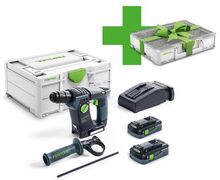 Festool BHC 18 HPC 4,0 I-Plus 18V Li-ion Accu-boorhamer set (2x4.0Ah) - Organizer Edition