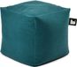 Extreme Lounging b-box suede vierkante poef voor binnen 40x40cm teal