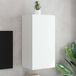 Maison Exclusive - meuble TV avec éclairage LED, blanc, 40,5 x 35 x 80 cm