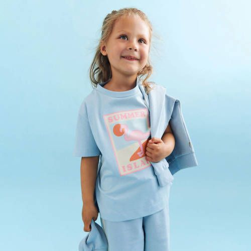 Wheat T-shirt lichtblauw