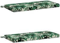 vidaXL 2-delige Bankkussens SOEST 2 st 100% Polyester Bladpatroon
