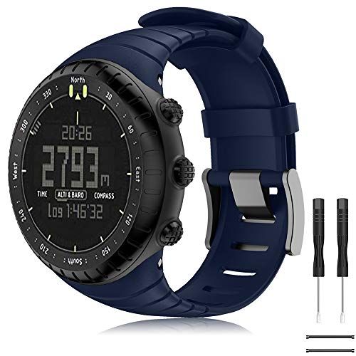 TOPsic Suunto Core Horlogeband - Siliconen Vervangende Band Sportband voor Suunto Core - Verstelbaar