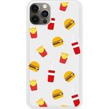 iPhone 12 Pro Fast food bedrukt siliconen hoesje