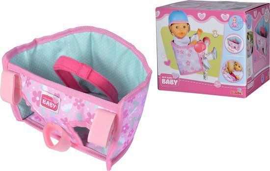 Simba New Born Baby Fietszitje - Roze - Voor Babypoppen 30-43 cm - Vanaf 3 Jaar