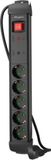Lanberg SP1 1.5M 5X Schuko Outlets Zwart