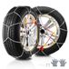 VEVOR Chaînes à Neige en Acier Allié au Manganèse, Chaînes de Pneus Antidérapantes, Conduite Sécuritaire, Compatible avec Pneu de 245/60-15, 245/55-16, 255/50-16, 235/55-17, 245/50-17, Argentées, 2Pièces