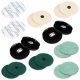 vidaXL - Jeu de tampons - pour - machine à lustrer les sols - 20 - pièces - Ø - 14 - cm - Multicolore