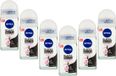 Nivea Deodorant roller Black & White Original - Voordeelverpakking 6 x 50 ml.