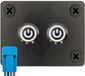 ProRide Interrupteurs à pression métalliques ON-OFF 220V - 12mm - Panneau encastré double - IP67 - Indicateur LED Blanc