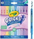Crayola Clicks - 10 Intrekbare Wasbare Stiften - Pastel