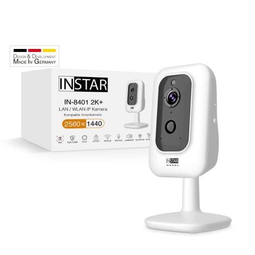 Instar IN-8401 2K + wit - LAN/WLAN bewakingscamera met KI (AI) - IP-camera - WPA3-2,4 en 5GHz WiFi - 2-weg audio - PIR - warmtesensor - nachtzicht - 940nm onzichtbare LED's - HomeKit - MQTT